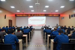 公司黨委書記、董事長(zhǎng)盛守祥為黨員干部講黨課